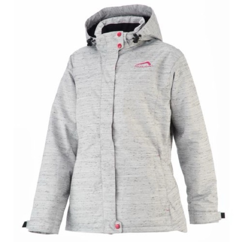 Women’s Polar Edge Grey Ski Snowboard jacket with black shell layer size M and S